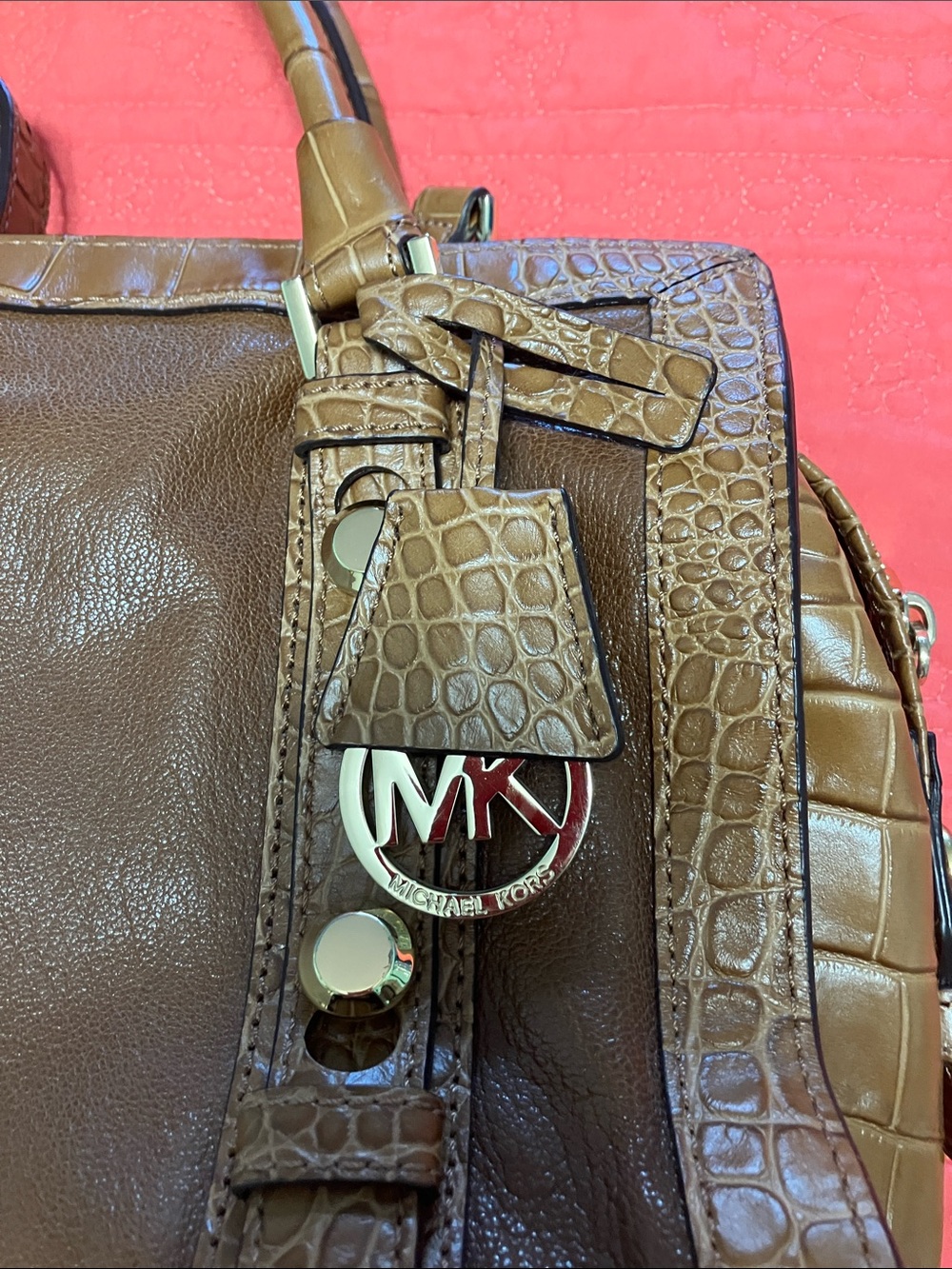 Michael Kors Collins Studded Satchel View 2